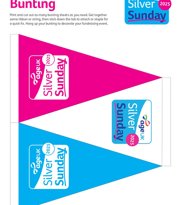 Age UK’s Silver Sunday 2025 DIY Bunting