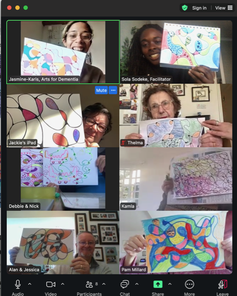 Meditative Drawing Online Workshop with Arts for Dementia